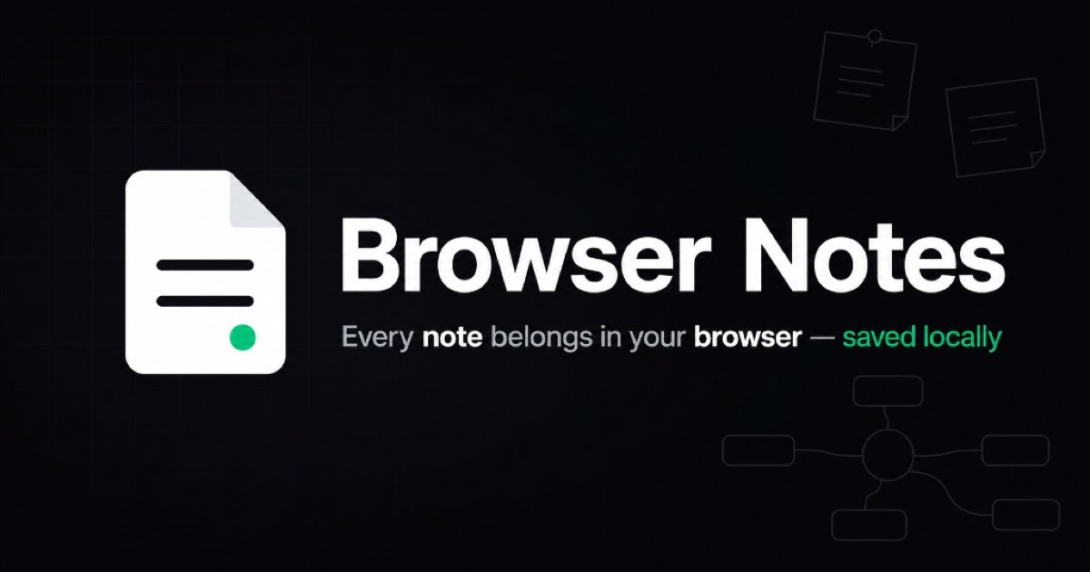 Browser Notes screenshot